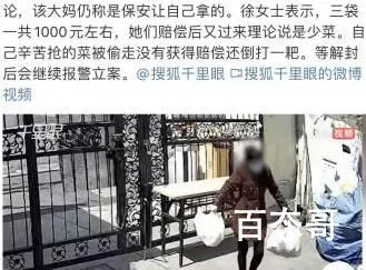 上海一女子网上抢千元菜被大妈偷走