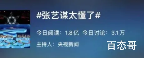 张艺谋总结夏奥会到冬奥会心路历程 感恩您也国家的奥林匹克事业做出了那么大的贡献！