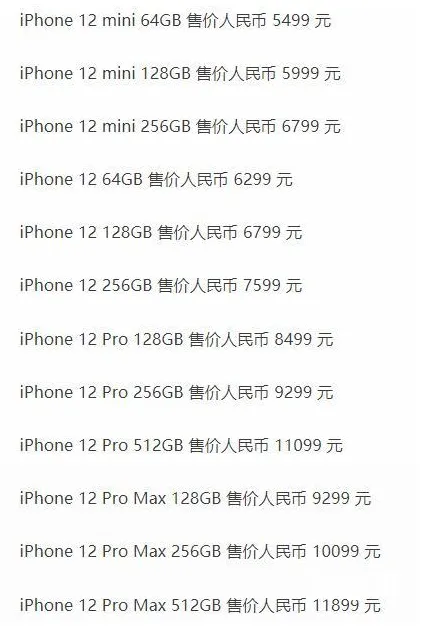 iPhone12全线跌破发行价 现在苹果1