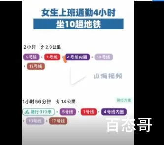 女生上班通勤4小时坐10趟地铁 成年