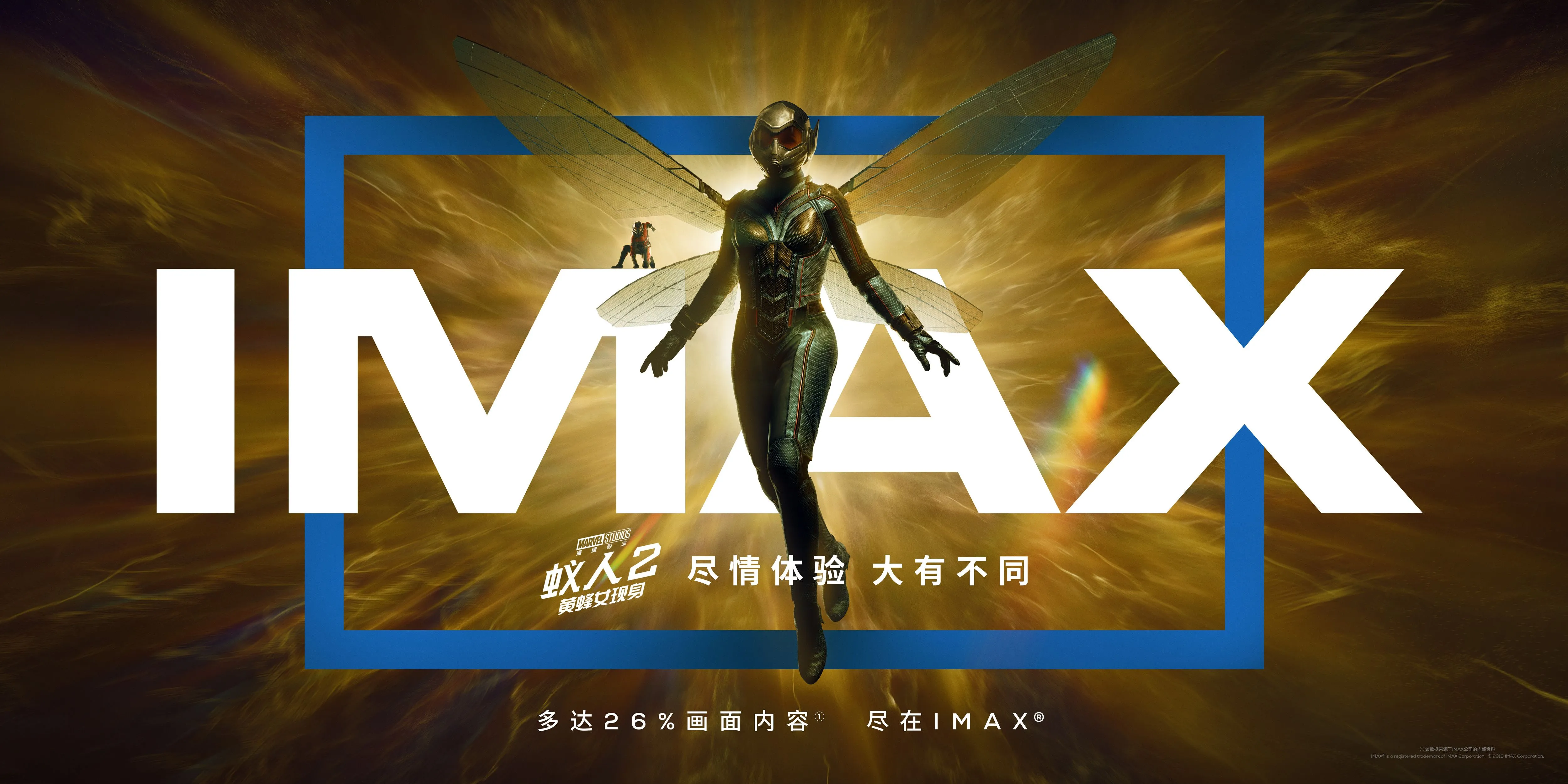 蚁人黄蜂女联袂出击，IMAX 3D身临其