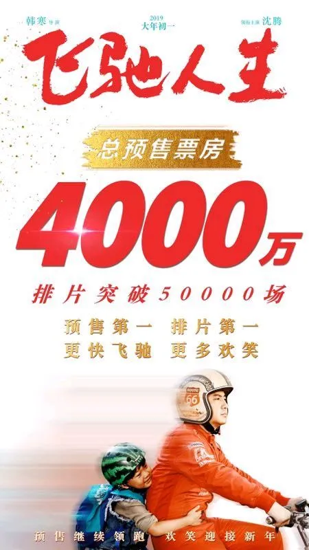 电影《飞驰人生》预售票房破4000万